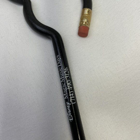 VINTAGE Black Bent DISNEY MICKEY MOUSE EARS PENCIL Magic Music Days Unsharpened - Picture 4 of 8